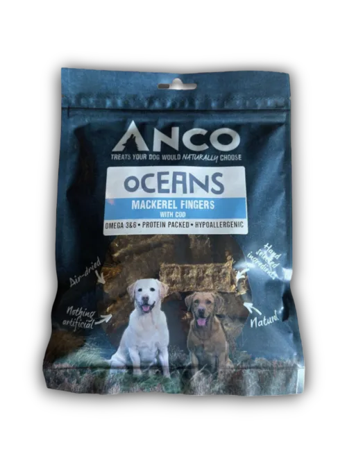 Anco Oceans Mackerel Fingers with Cod 100g